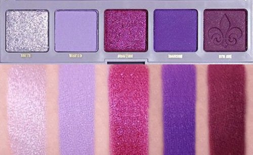 Swatches of ColourPop 5 Pan Palette in Cashmere Forever