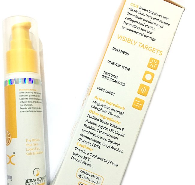 Cilix Vitamin C Anti-Aging Lotion details
