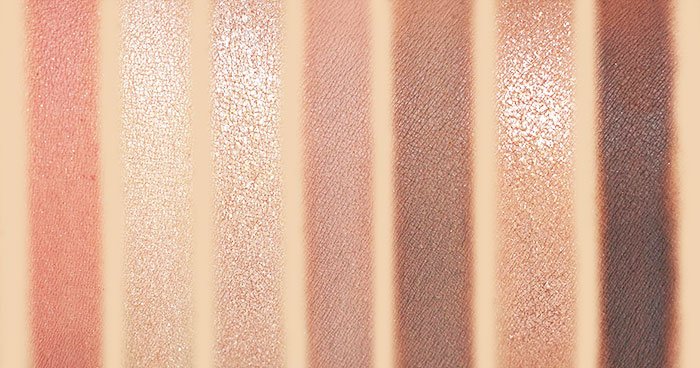 Swatches of Natasha Denona Glam Face Palette