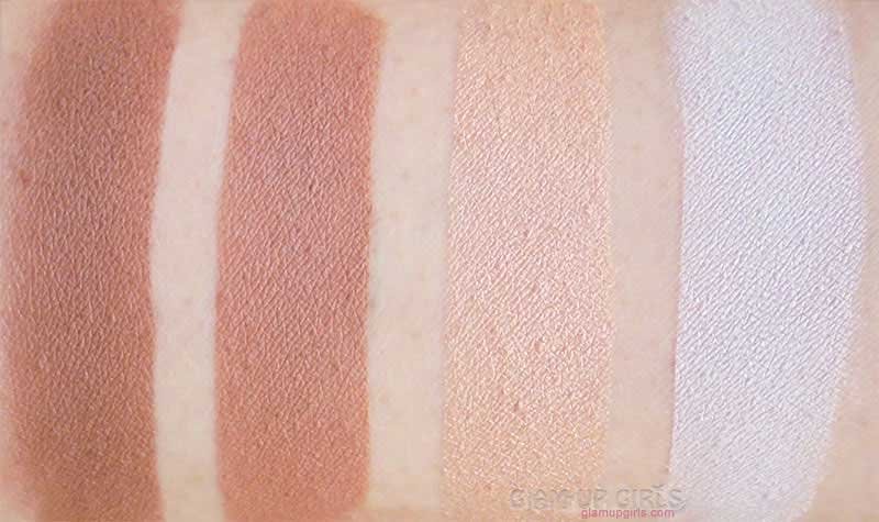 Dark Contour, Medium Contour Powder, Highlighter and Illuminator from Luscious Cosmetics Face Contour Kit