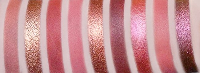 Huda Beauty Nude Medium Obsessions Eyeshadow Palette Swatches