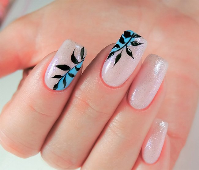 Creative Flower Patterns Minimal Nail Art
