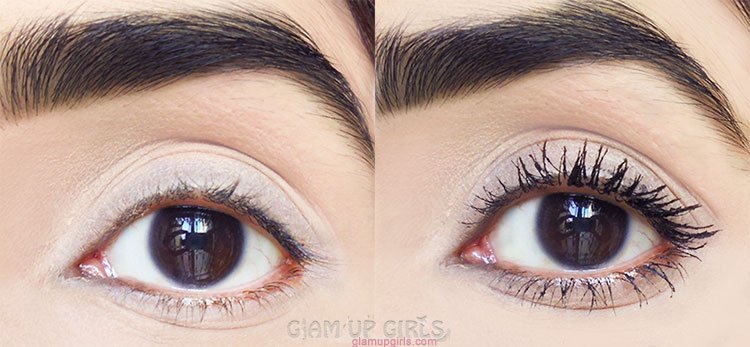 L'Oreal Paris Voluminous Lash Paradise Mascara - BEfore and after