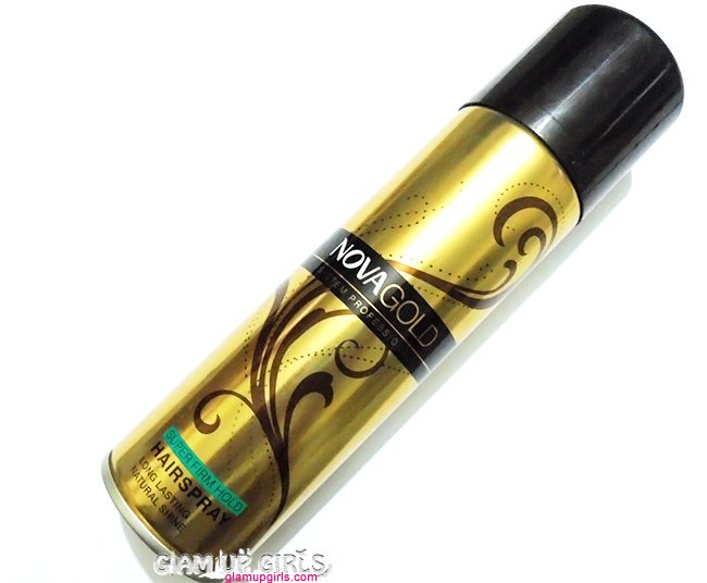Nova Gold Super Firm Hold Hair Spray - Review
