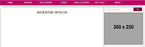 Right side top banner