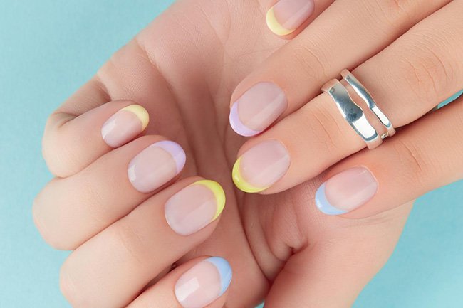 Minimalist French Tips Nail Art