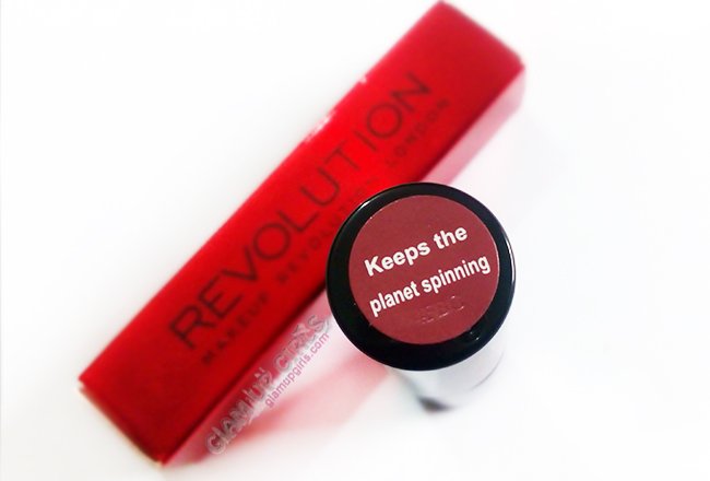 Makeup Revolution #Liphug in Keeps the Planet Spinning