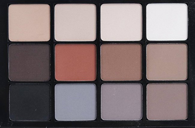 Viseart 01 Neutral Mattes Eyeshadows Palette Close up