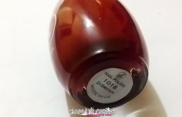 Sweet Touch Nail Polish in D-Brown 1018 for Marasala NOTD